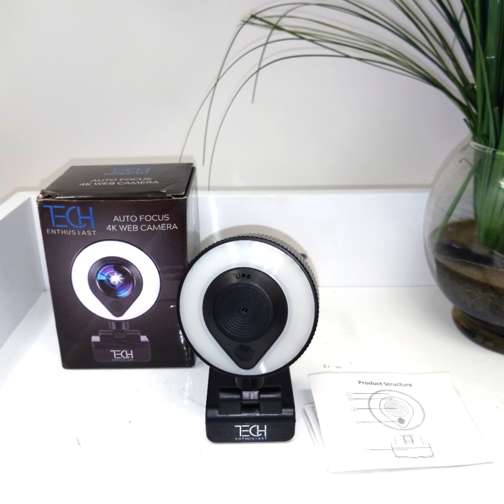 Tech Enthusiast Auto Focus 4K Web Camera